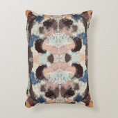 パステル鮮やかシンメトリー – 抽象芸術テクスチャード・アート アクセントクッション (正面(垂直))