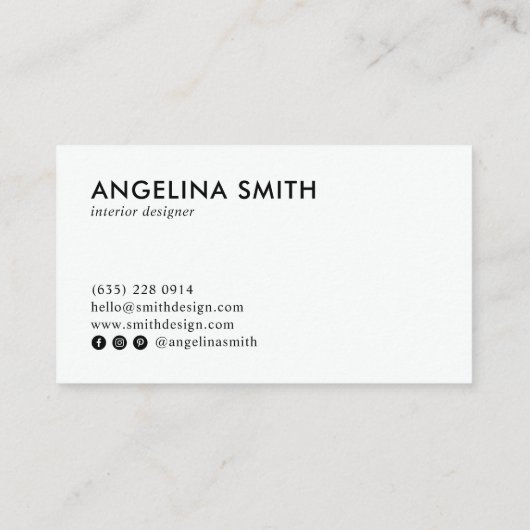 パステル鳥の熱帯花のパターンのミニマリスト 名刺 (裏面)