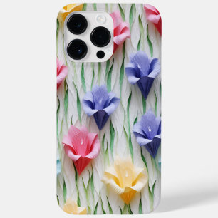 パステル3-D紙ルックグラジオラフラワー Case-Mate iPhone 14 PRO MAXケース