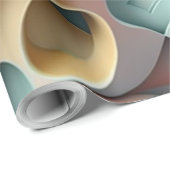 パステル3D効果パターンのラッピング紙 ラッピングペーパー (ロールコーナー)