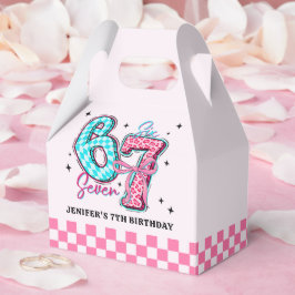 パステル67歳の女子の誕生日パーティー フェイバーボックス
