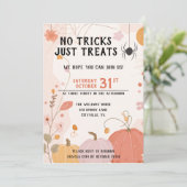 パステル お菓子だけのハロウィン キッズ 招待状 (スタンド正面)