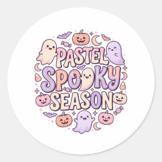 パステル かわいい ハロウィンパーティー ラウンドシール