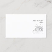 パステル（ばちゃばちゃ）跳ねるティアウェイリテールビジネスカード 名刺 (裏面)