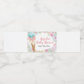 パステル アイスクリーム フラワー ワインボトル ラベル (シングルラベル)