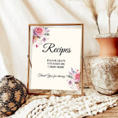 パステル アイスクリーム レシピを残して ブライダルシャワー ポスター