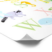 パステル アニマル ABC プリント (角)