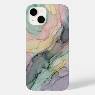 パステル アルコールインク フルイド抽象大理石 Case-Mate iPhone 14ケース