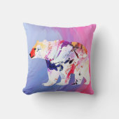 パステル アークティック エクスプローラー 水彩 クッション (正面)