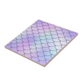 パステル イリデセント ホイル ペリウィンクル マーメイド スケール タイル (側面)