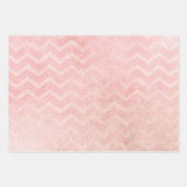 パステル ウォーターカラー ローズゴールド ポルカ ストライプ ラッピングペーパーシート (正面3)