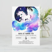 パステル カスタム ホース バースデー 招待状 (スタンド正面)