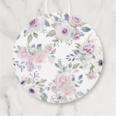 パステル ガーデン フラワー ウェディング サンクス フェイバータグ (裏面)