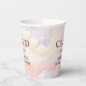 パステル クラウズ シーズ オン クラウド ナイン ブライダル シャワー 紙コップ (左)