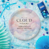 パステル クラウズ 彼女は雲の上にいる ブライダルシャワー ペーパープレート (パーティー)