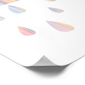 パステル クラウド ぬりえポスター 子供部屋 プリント (角)