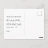 パステル グルーヴィー レトロ 卒業おめでとう ありがとう ポストカード (裏面)