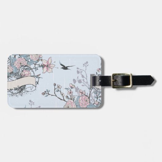パステル シャビー シック ラゲッジタグ (正面横)