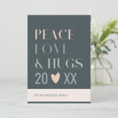 パステル スカンディ ブラッシュ グレー ピース ラブ＆ハグス 2023 シーズンカード (スタンド正面)