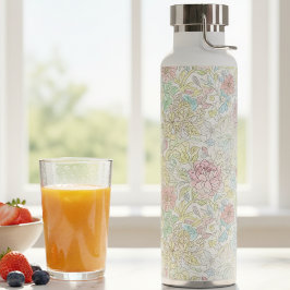 パステル スケッチ 水彩 花柄 ウォーターボトル