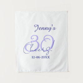 パステル チェアーズ 30歳の誕生日 紫 エレガント ネーム ダ タペストリー