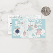 パステル ツリー & オーナメント ノート カード (正面/裏面インサイチュ)