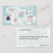 パステル ツリー & オーナメント ノート カード (正面/裏面)