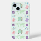 パステル トラベル アクセサリー ドゥードル iPhoneケース – カット Case-Mate iPhoneケース (裏面)