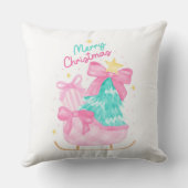 パステル ドリーム ブルー、ピンク、イエローのスレイト ギフト クッション (裏面)