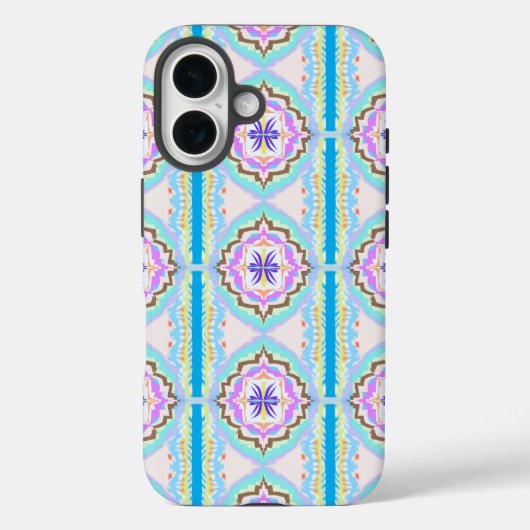 パステル ドリーム ボヘミア 幾何学 カラフルな万華鏡 Case-Mate iPhoneケース (裏面)