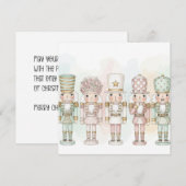 パステル ナッツクラッカー おもちゃ コレクション 水彩カード シーズンカード (正面/裏面)