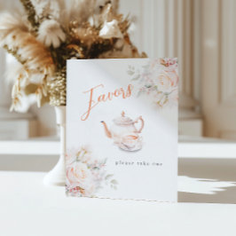 パステル ニューム ブライダル ティーパーティー ギフト 台座サイン