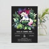 パステル ハッピー ホース バースデー 招待状 (スタンド正面)