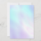 パステル パープル ブルー ウェディング インビテーション (裏面)