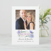 パステル ピオニー ウェディング ガーデン 保存日 セーブザデート (スタンド正面)