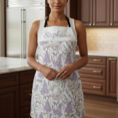 パステル ピオニー ラベンダー ライラック エプロン