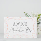 パステル ピーチ＆クリーム ジオメトリック アドバイス カード (スタンド正面)