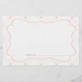 パステル ピーチ＆クリーム ジオメトリック アドバイス カード (裏面)