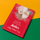 パステル フラワーの素朴な母の日カード シーズンカード