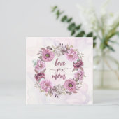 パステル フラワーズ ラブ ユー ママ シーズンカード (スタンド正面)