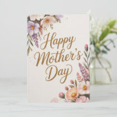 パステル フラワーハッピー マザーズデー シーズンカード (スタンド正面)