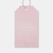 パステル フラワーブライダルシャワー ギフトタグ (裏面)