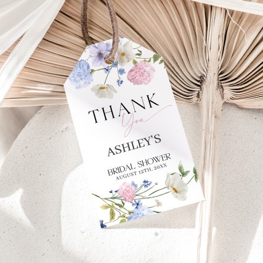 パステル フラワール  サンクス ギフトタグ