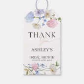 パステル フラワール  サンクス ギフトタグ (正面)