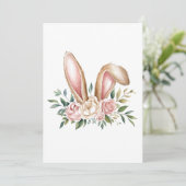 パステル フラワー イースター ウサギの耳 シーズンカード (スタンド正面)