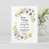 パステル フラワー ウェディング セーブザデート (スタンド正面)