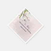 パステル フラワー ウォーターカラー 多肉植物 ボヘミア スタンダードカクテルナプキン (角)