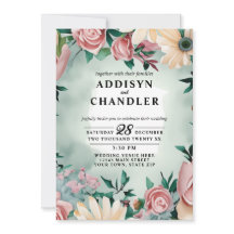 パステル フラワー エレガンス: サージ グリーン フラワー ウェディング