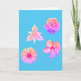 パステル フラワー カード