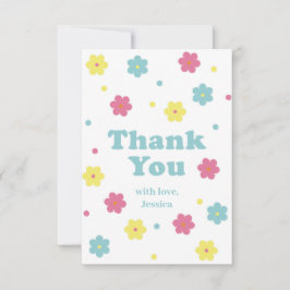 パステル フラワー 感謝カード